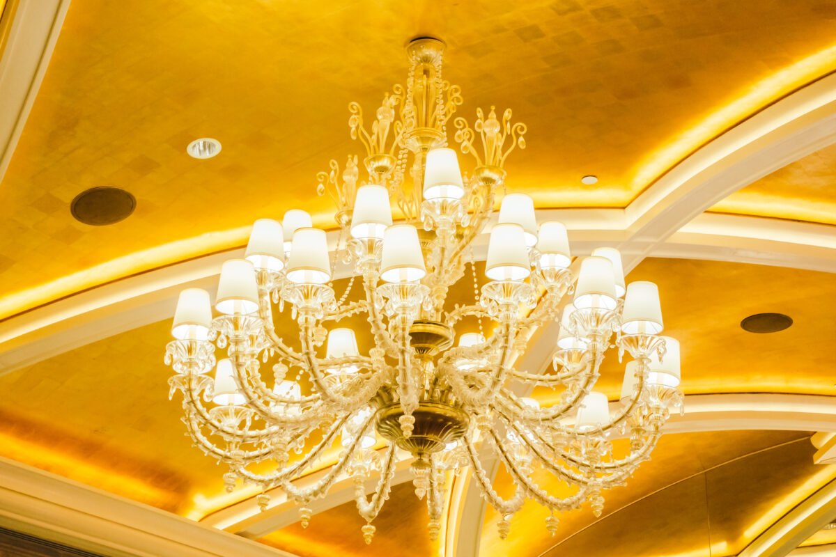 Gold Finish Chandeliers Pakistan 2025